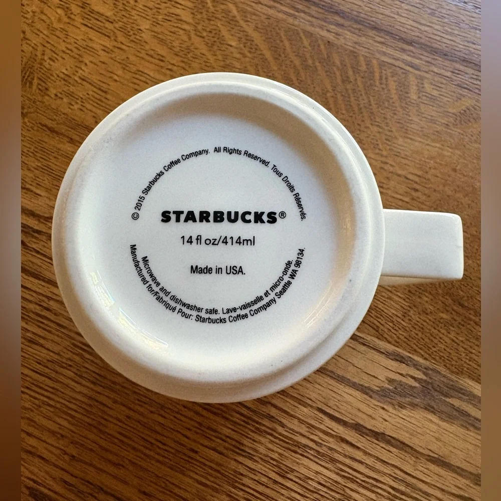 Starbucks 2015 Black and White Logo Mug - Picture 5 of 5